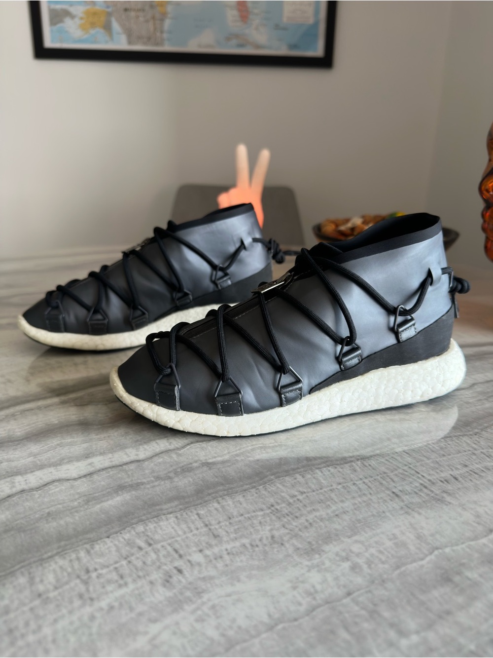 Adidas Y-3 Cross Lace Run Dark Grey Sneakers